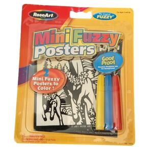 New Sealed Rose Art Mini Fuzzy Posters -Horses